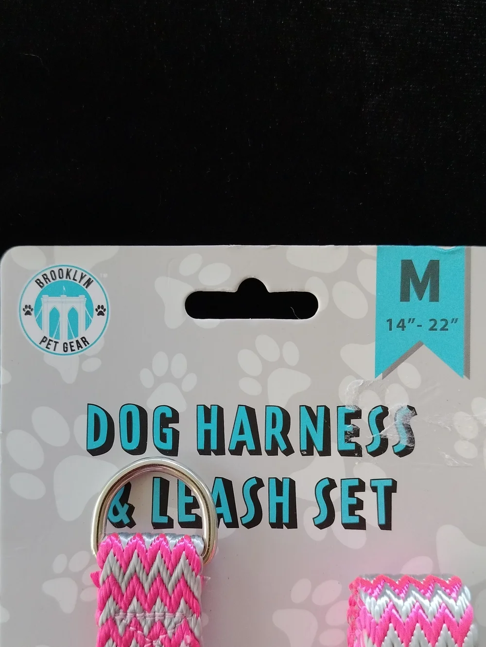 Brooklyn Style dog harness and leash set  Med